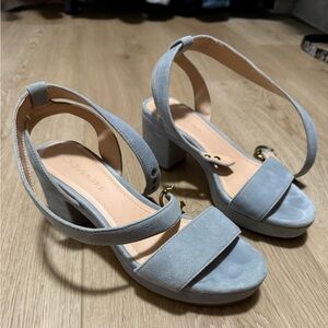 Coach light blue heels size 7